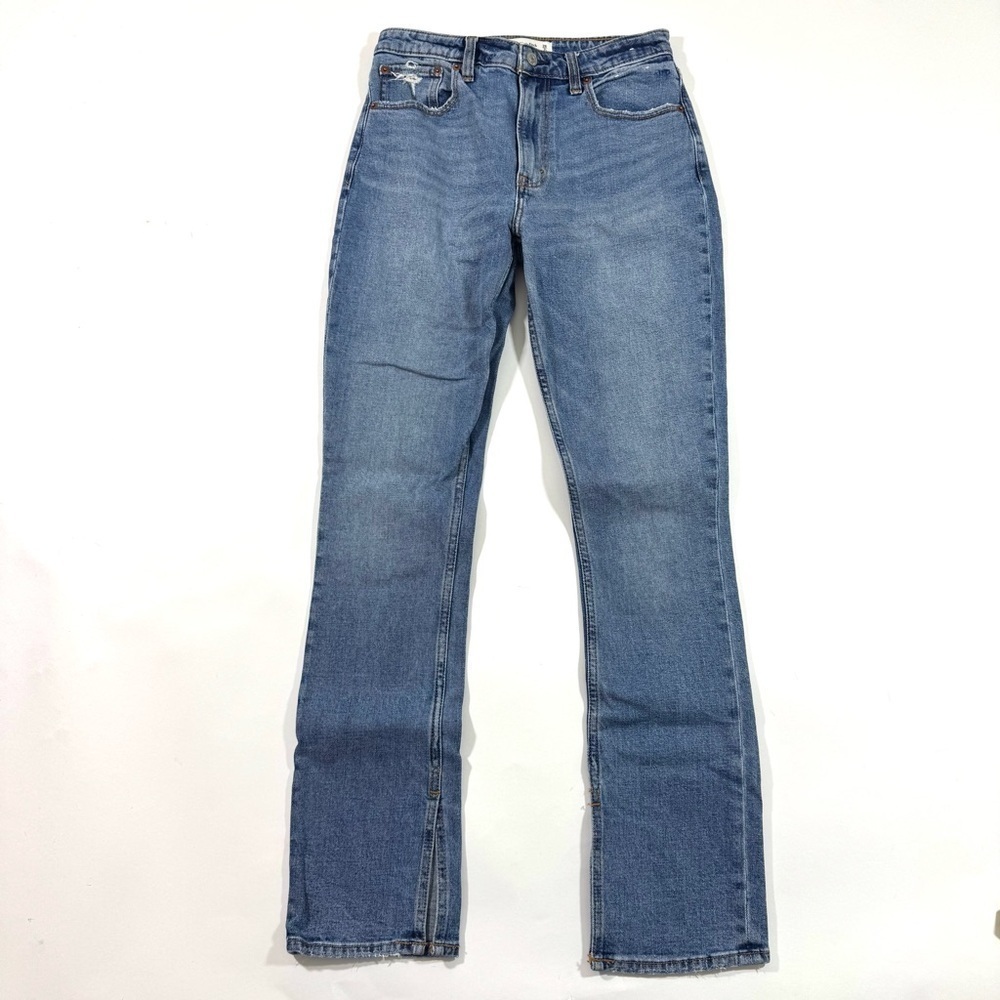 Abercrombie The High Rise Skinny Jeans Split Hem